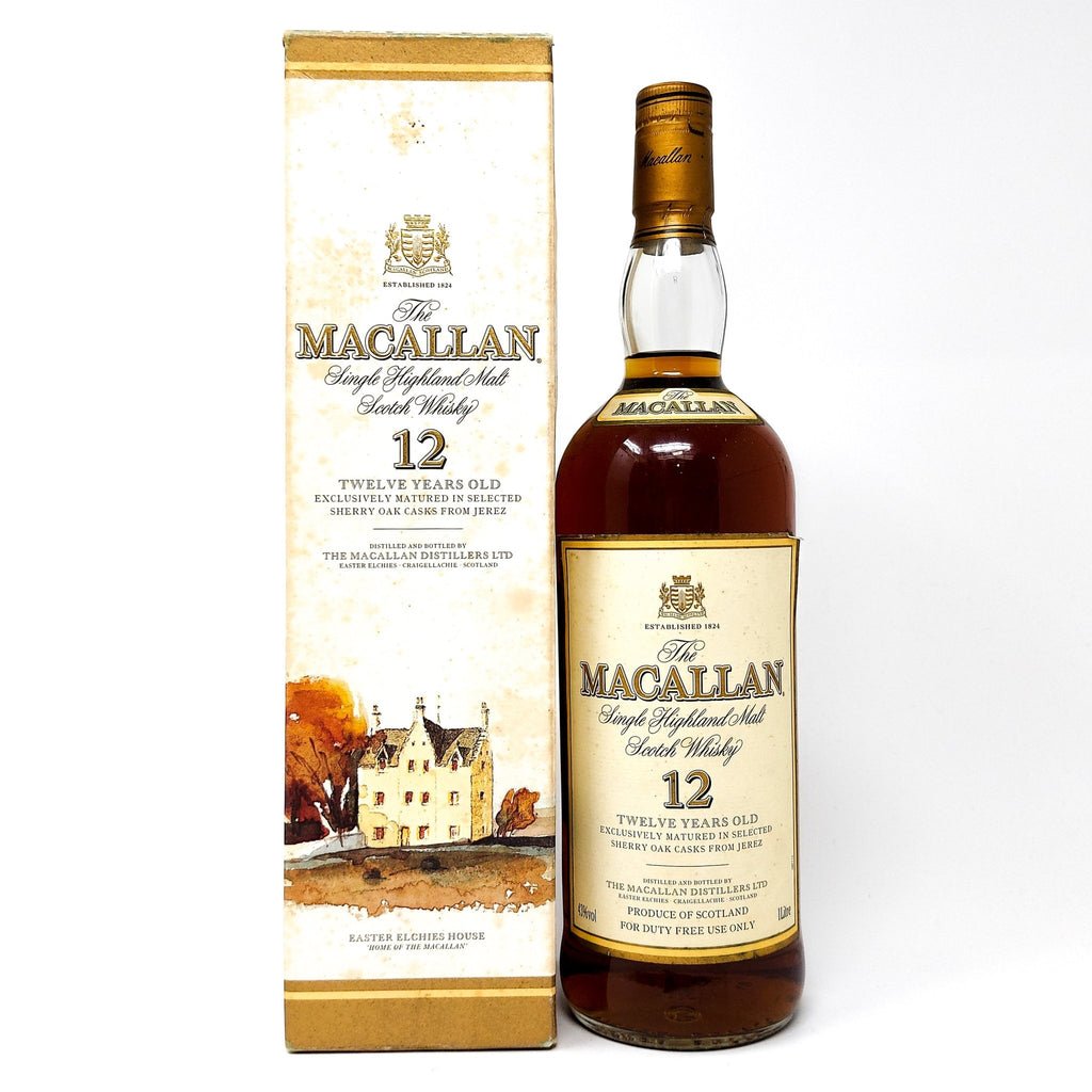 Macallan 12 Year Old Sherry Wood Single Malt Scotch Whisky, 1L, 40% ABV Macallan 12 Year Old Sherry Wood Single Malt Scotch Whisky, 1L, 40% ABV
