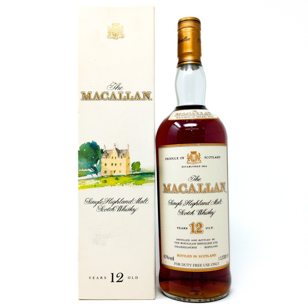 Macallan 12 Year Old Sherry Wood Single Malt Scotch Whisky, 1L, 43% ABV Macallan 12 Year Old Sherry Wood Single Malt Scotch Whisky, 1L, 43% ABV