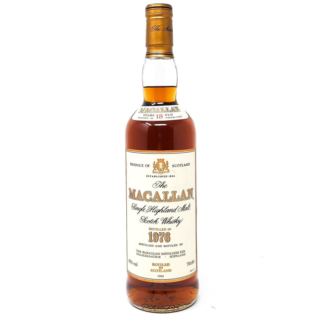 Macallan 1976 18 Year Old Single Malt Scotch Whisky, 70cl, 43% ABV Macallan 1976 18 Year Old Single Malt Scotch Whisky, 70cl, 43% ABV