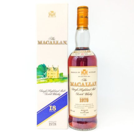 Macallan 1978 18 Year Old Single Malt Scotch Whisky, 70cl, 43% ABV