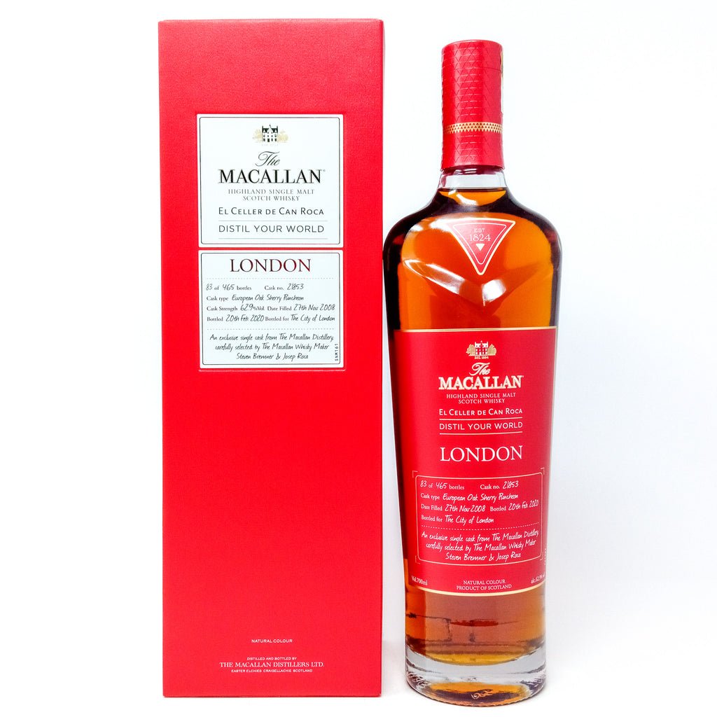 Macallan 2008 Distil Your World London Edition Single Cask Single Malt Scotch Whisky, 70cl, 62.9% ABV Macallan 2008 Distil Your World London Edition Single Cask Single Malt Scotch Whisky, 70cl, 62.9% ABV