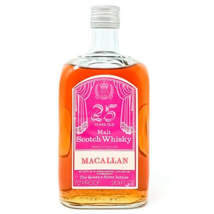 Macallan 25 Year Old The Queen's Silver Jubilee Single Malt Scotch Whisky, 26 2/3 fl. ozs., 70° Proof