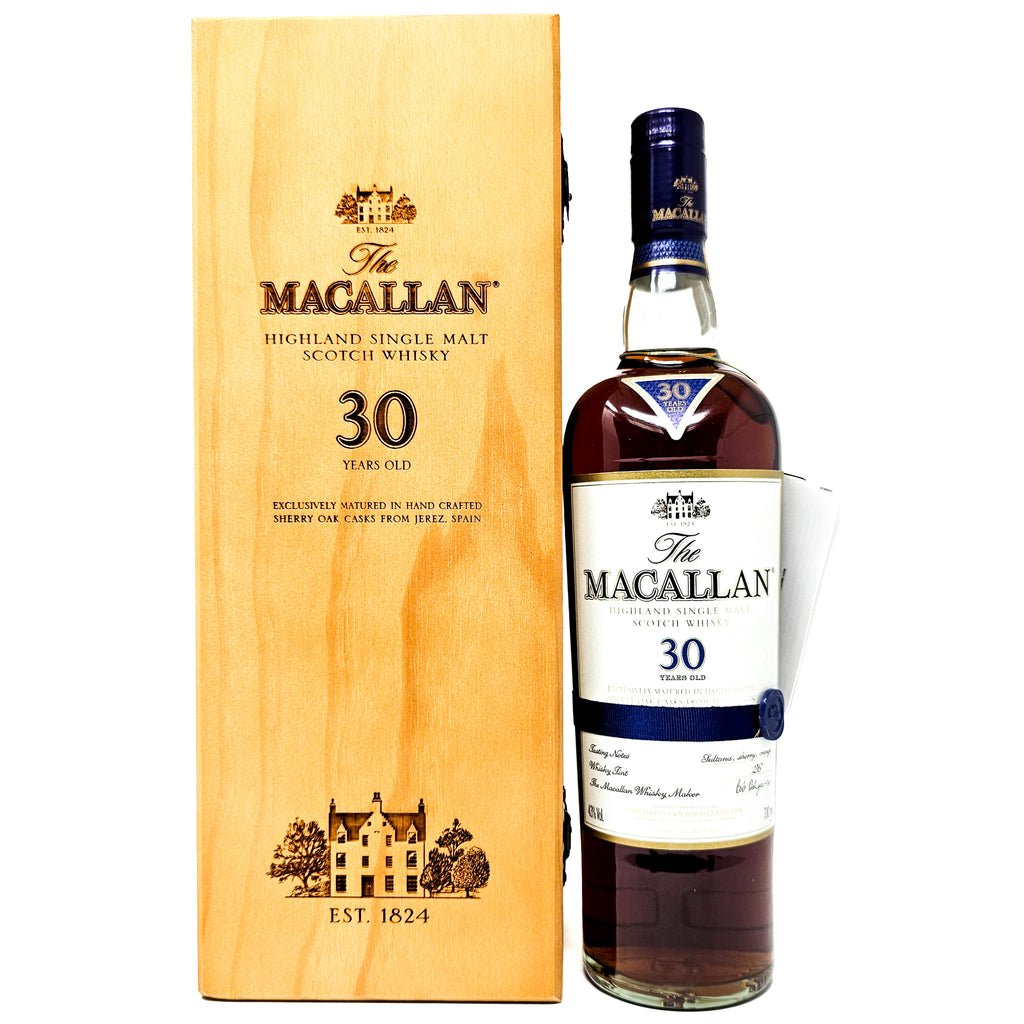 Macallan 30 Year Old Sherry Oak pre-2018 Single Malt Scotch Whisky, 70cl, 43% ABV Macallan 30 Year Old Sherry Oak pre-2018 Single Malt Scotch Whisky, 70cl, 43% ABV