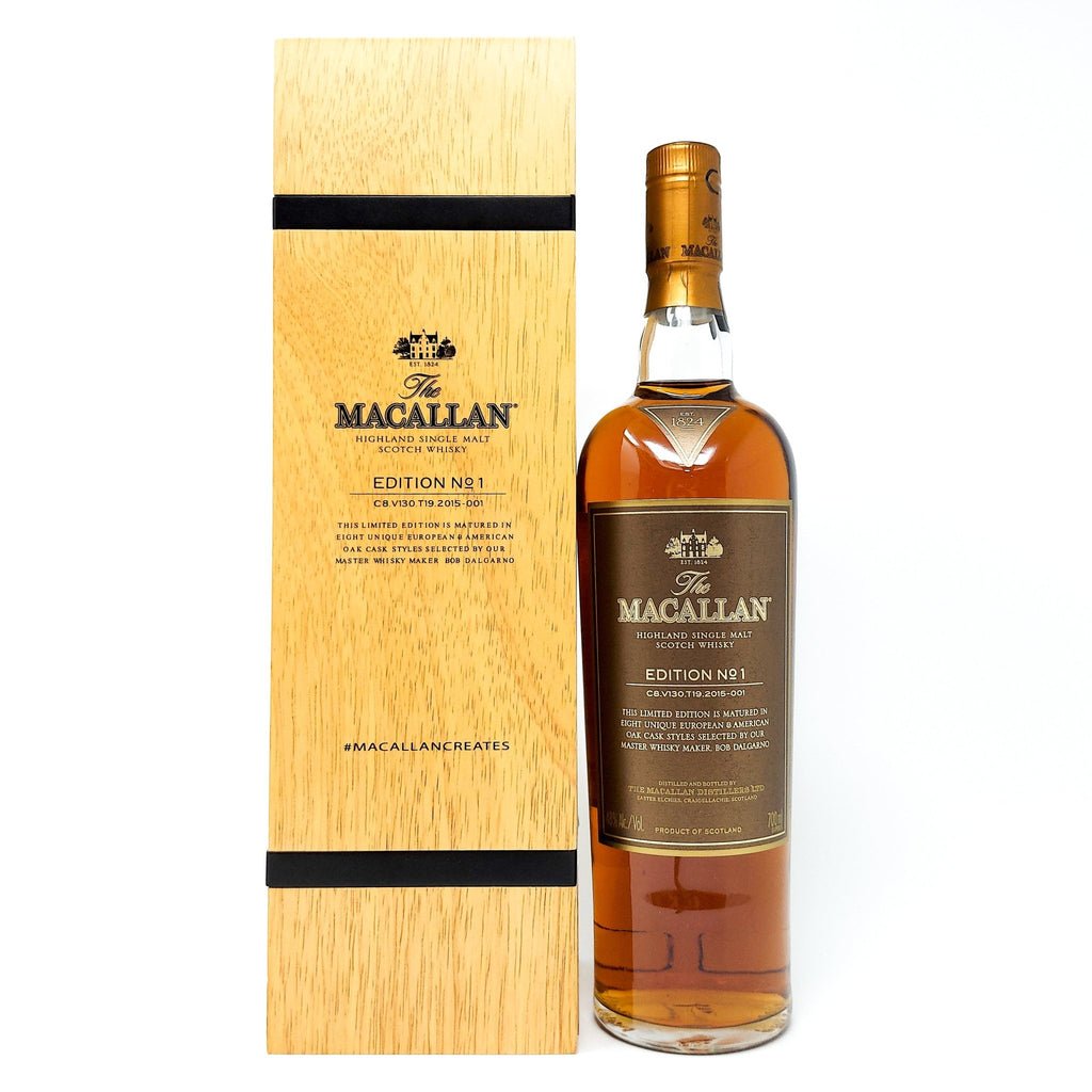 Macallan Edition No.1 Wooden Box Single Malt Scotch Whisky, 70cl, 48% ABV Macallan Edition No.1 Wooden Box Single Malt Scotch Whisky, 70cl, 48% ABV