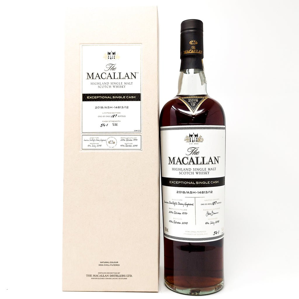 Macallan Exceptional Cask 2018/ASH-14813/12 Single Malt Scotch Whisky, 70cl, 54.1% ABV Macallan Exceptional Cask 2018/ASH-14813/12 Single Malt Scotch Whisky, 70cl, 54.1% ABV