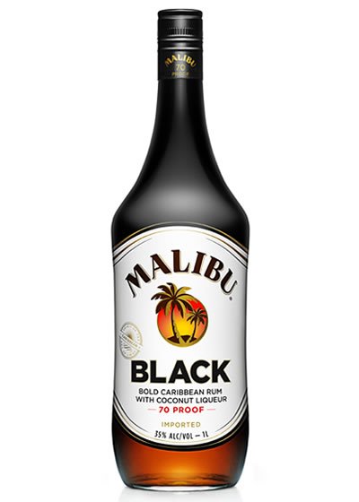 Malibu Black Rum 375ML