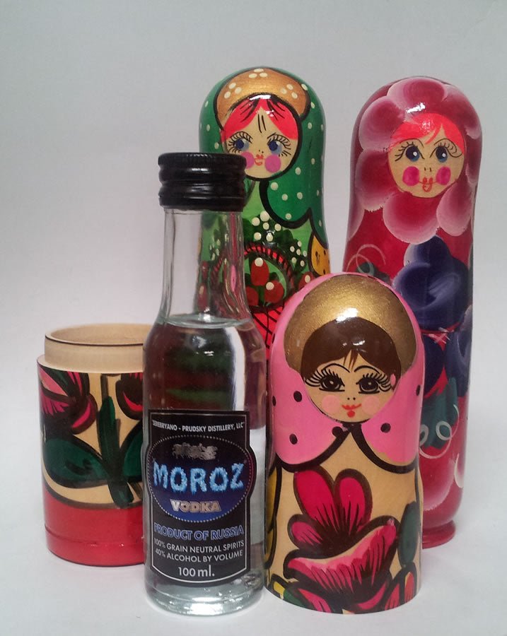 Moroz Vodka in Matryoshka 100ML Set of 3 Moroz Vodka in Matryoshka 100ML Set of 3
