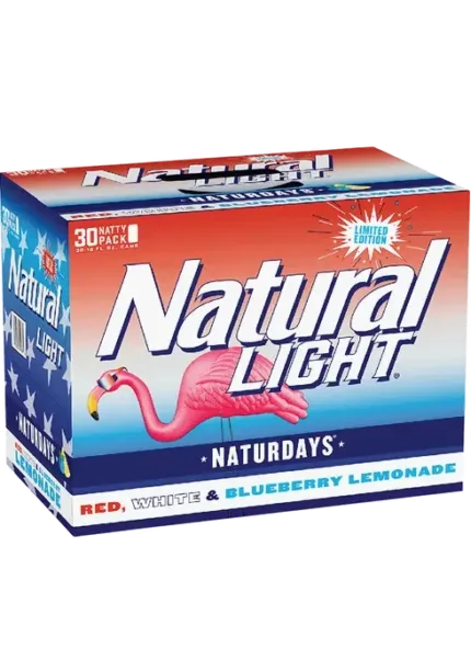 Natural Light Red White & Blueberry Lemonade Naturdays 30Pk