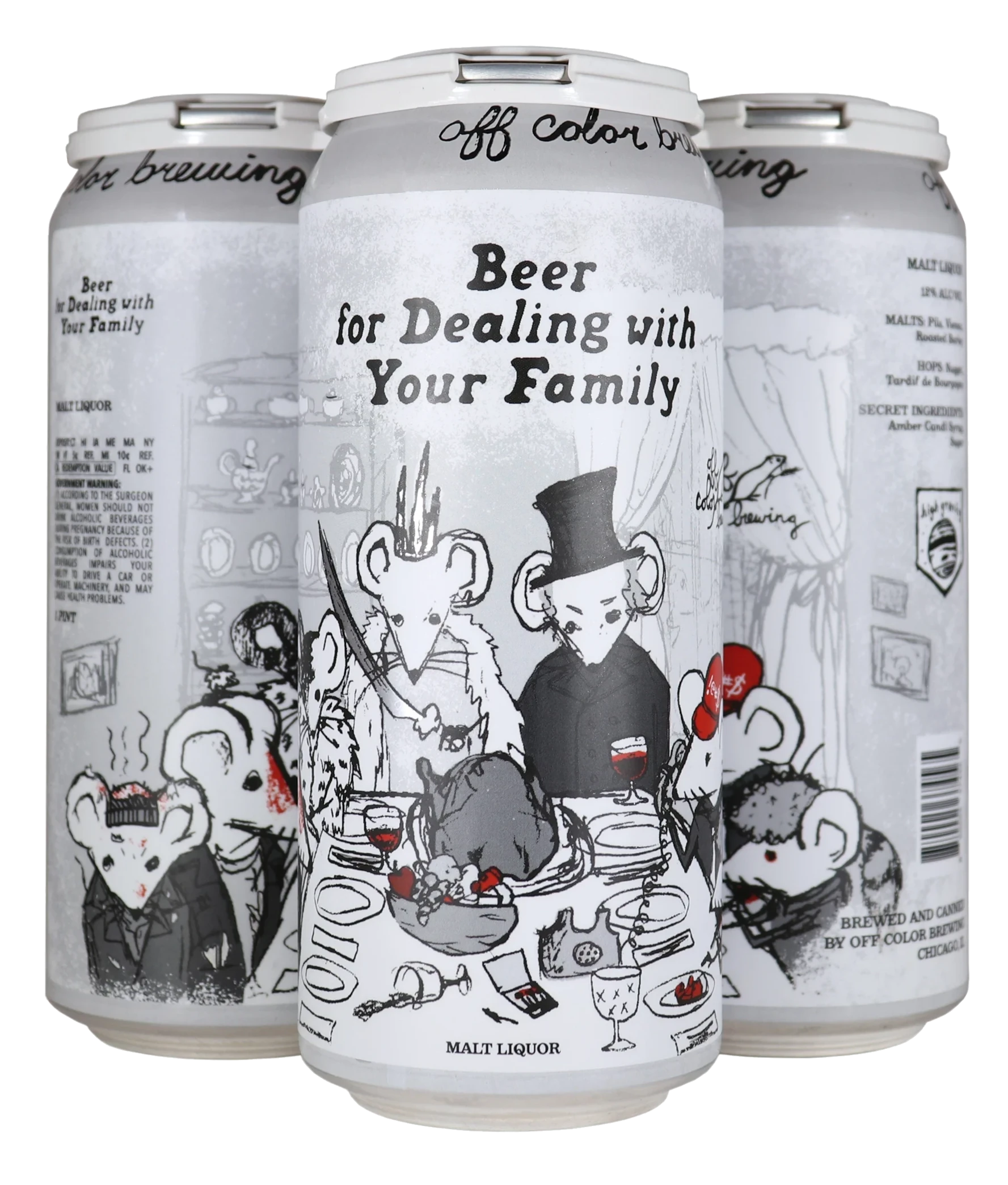 Off Color Beer for Dealing with Family 4Pk Off Color Beer for Dealing with Family 4Pk