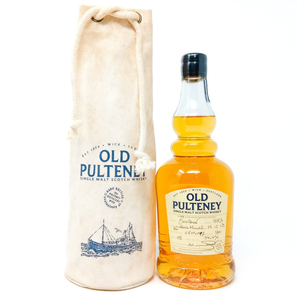 Old Pulteney 15 Year Old Single Cask Single Malt Scotch Whisky, 70cl, 54.4% ABV Old Pulteney 15 Year Old Single Cask Single Malt Scotch Whisky, 70cl, 54.4% ABV