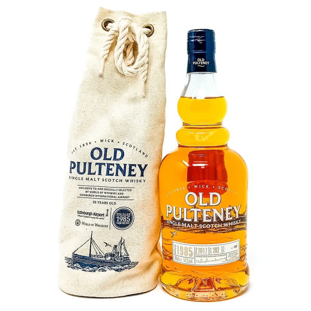Old Pulteney 1985 32 Year Old Single Cask No. 202 Single Malt Scotch Whisky, 70cl, 51% ABV Old Pulteney 1985 32 Year Old Single Cask No. 202 Single Malt Scotch Whisky, 70cl, 51% ABV
