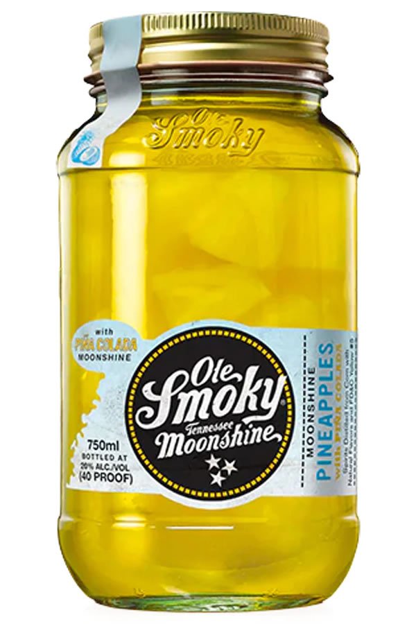 Ole Smoky Moonshine Pineapples with Pina Colada 750ML Ole Smoky Moonshine Pineapples with Pina Colada 750ML