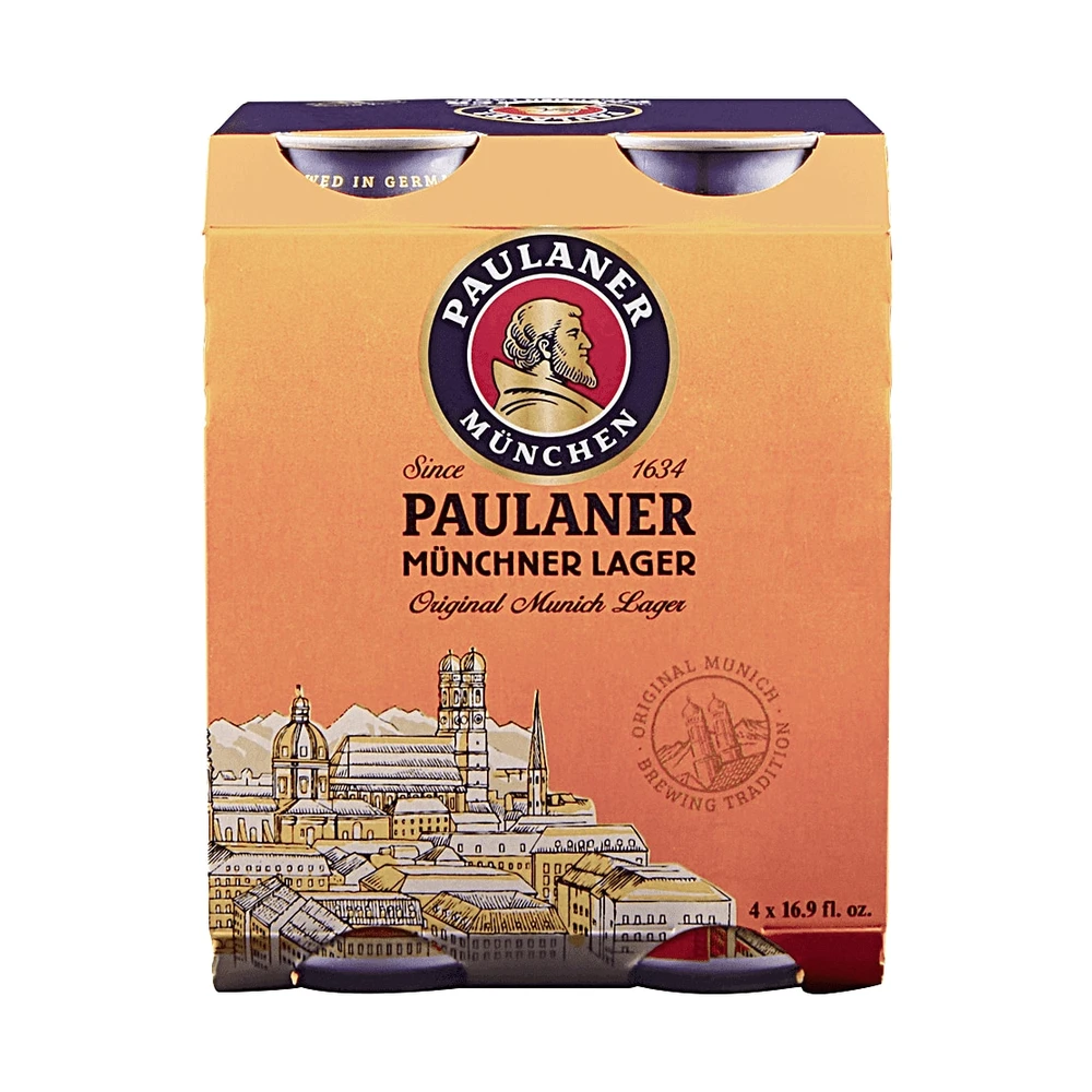 Paulaner Munich Lager 4Pk Cans Paulaner Munich Lager 4Pk Cans
