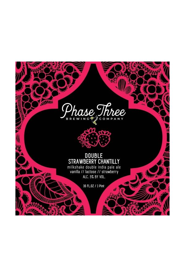 Phase Three Double Strawberry Chantilly 4Pk Phase Three Double Strawberry Chantilly 4Pk