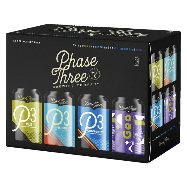 Phase Three Lager Variety 12Pk Phase Three Lager Variety 12Pk
