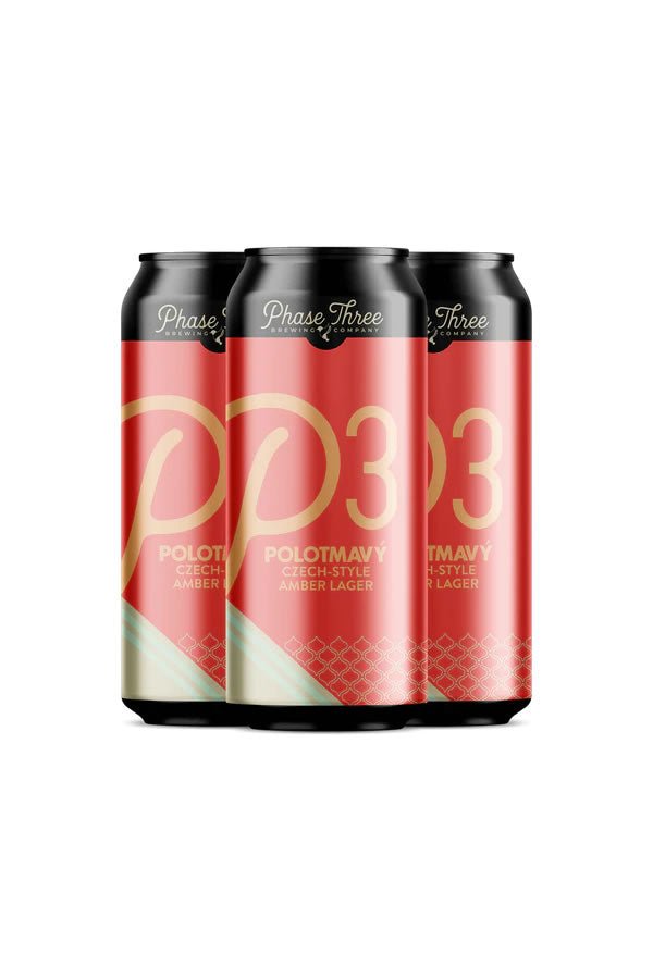 Phase Three P3 Polotmavy Lager 4Pk Phase Three P3 Polotmavy Lager 4Pk