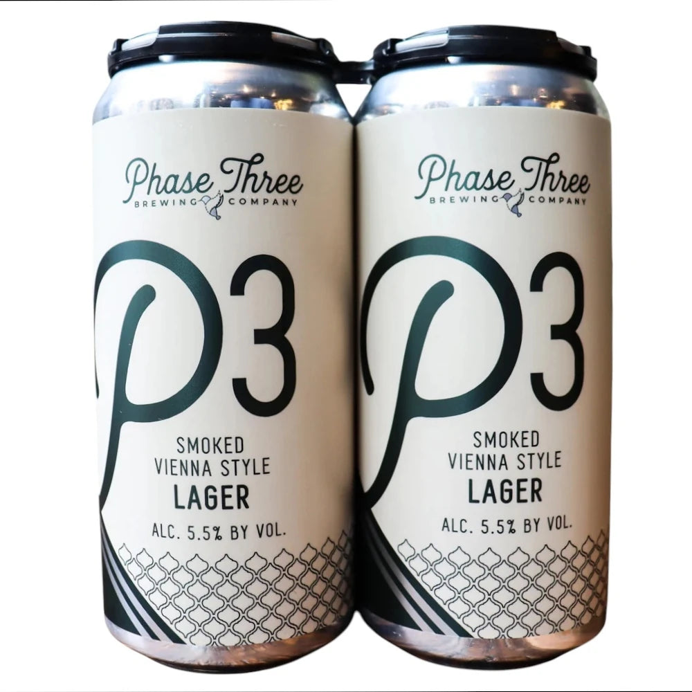Phase Three P3 Smoked Vienna Lager 4Pk Phase Three P3 Smoked Vienna Lager 4Pk