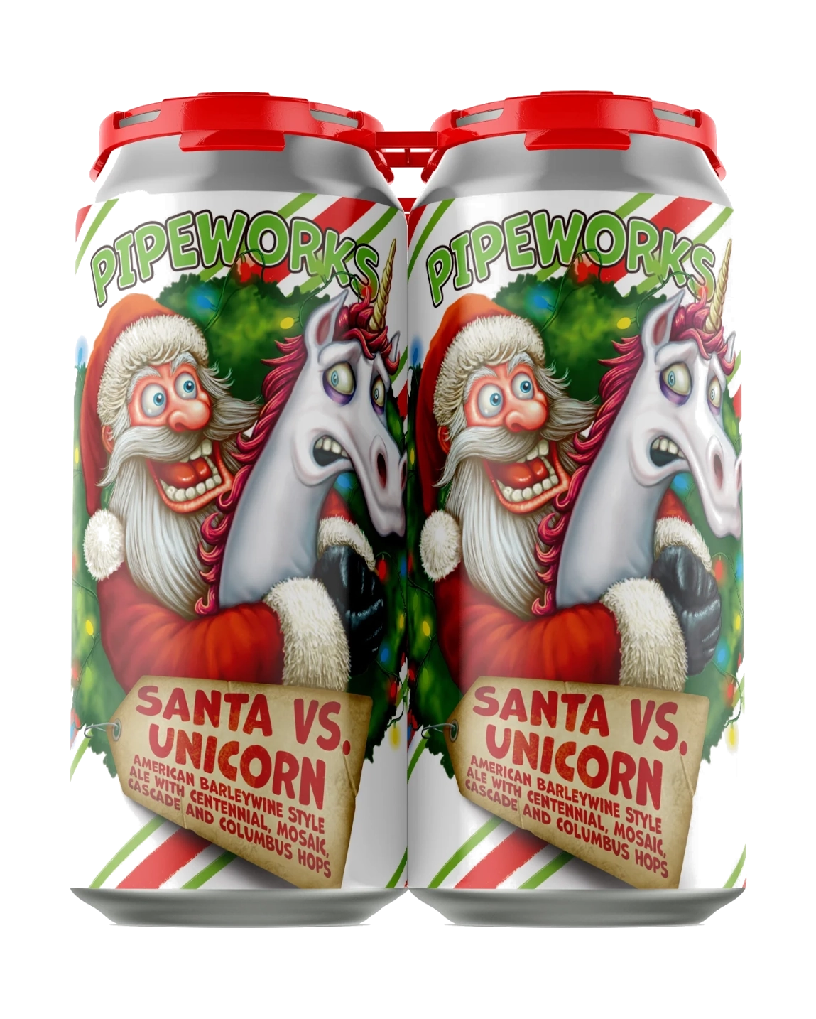 Pipeworks Santa vs Unicorn 4Pk Pipeworks Santa vs Unicorn 4Pk