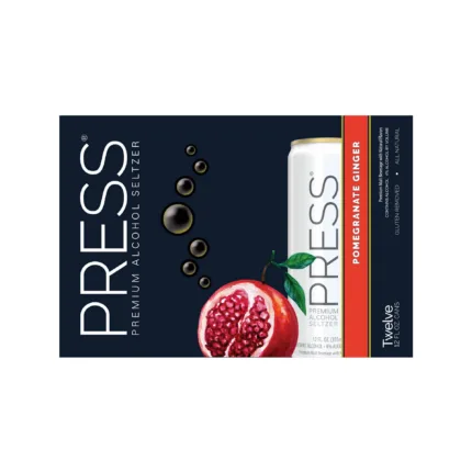 Press Seltzer Pomegranate Ginger 12Pk