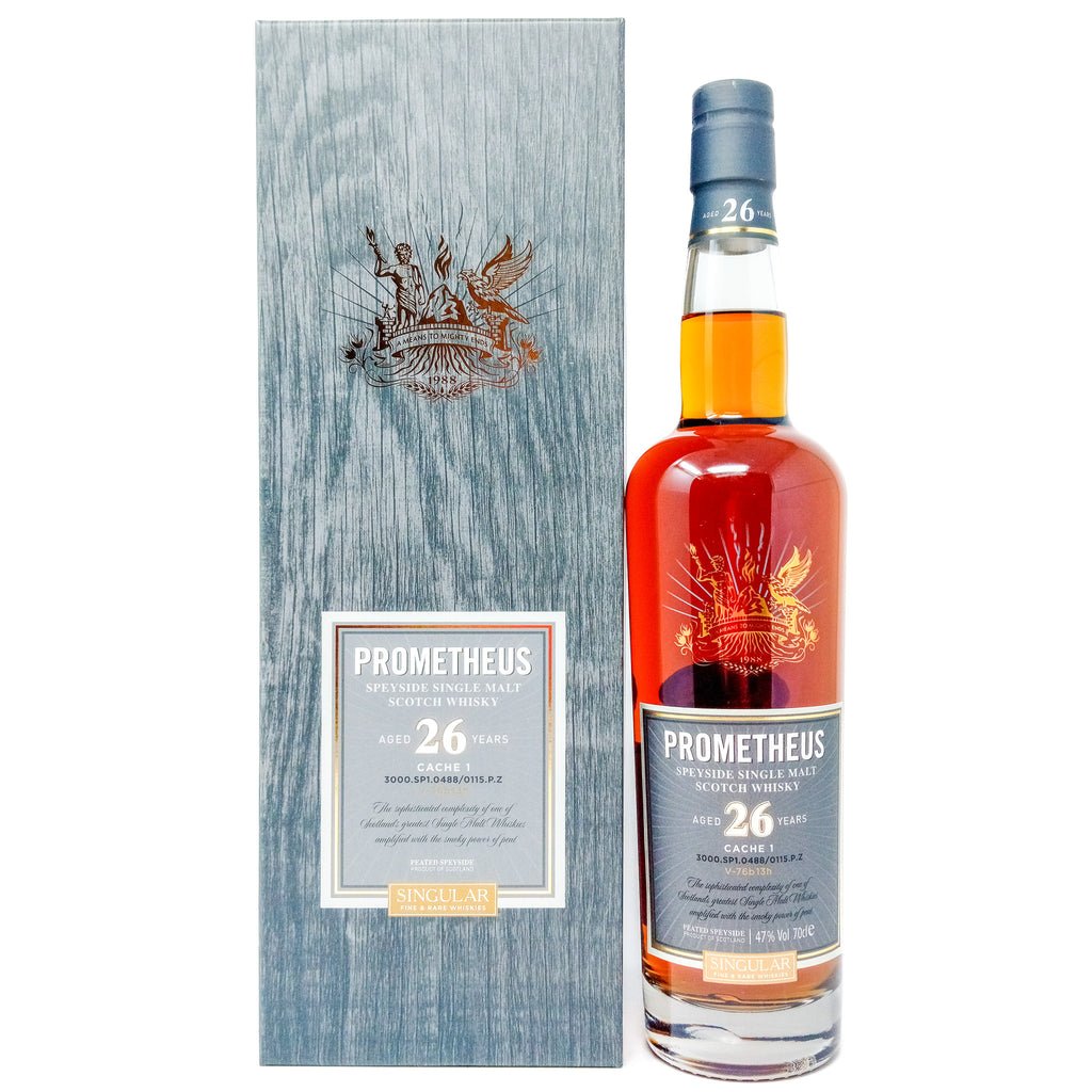 Prometheus 26 Year Old Cache 1 Single Malt Scotch Whisky, 70cl, 47% ABV Prometheus 26 Year Old Cache 1 Single Malt Scotch Whisky, 70cl, 47% ABV