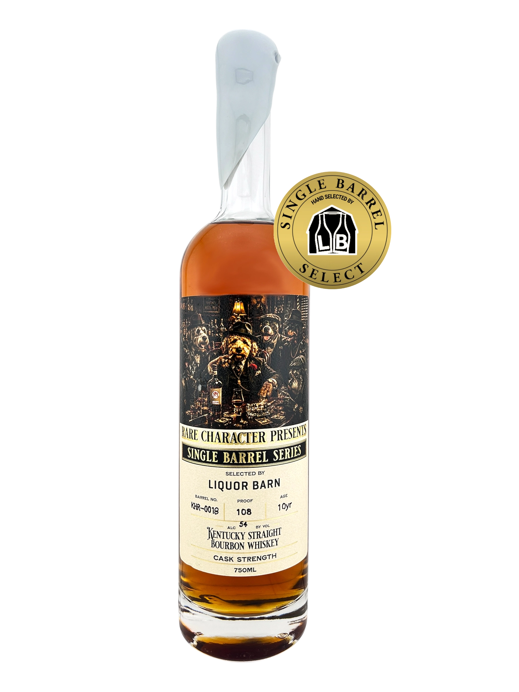 Rare Character Liquor Barn Single Barrel KHR-018 10 Year Bourbon 750ML Rare Character Liquor Barn Single Barrel KHR-018 10 Year Bourbon 750ML