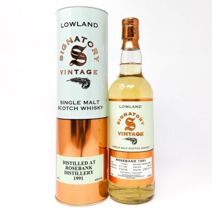 Rosebank 1991 14 Year Old Signatory Vintage Single Malt Scotch Whisky, 70cl, 43% ABV