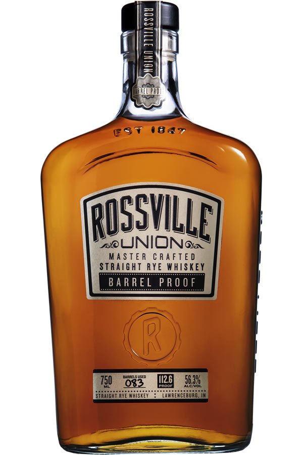 Rossville Union Master Crafted Barrel Proof Rye 750ML Rossville Union Master Crafted Barrel Proof Rye 750ML