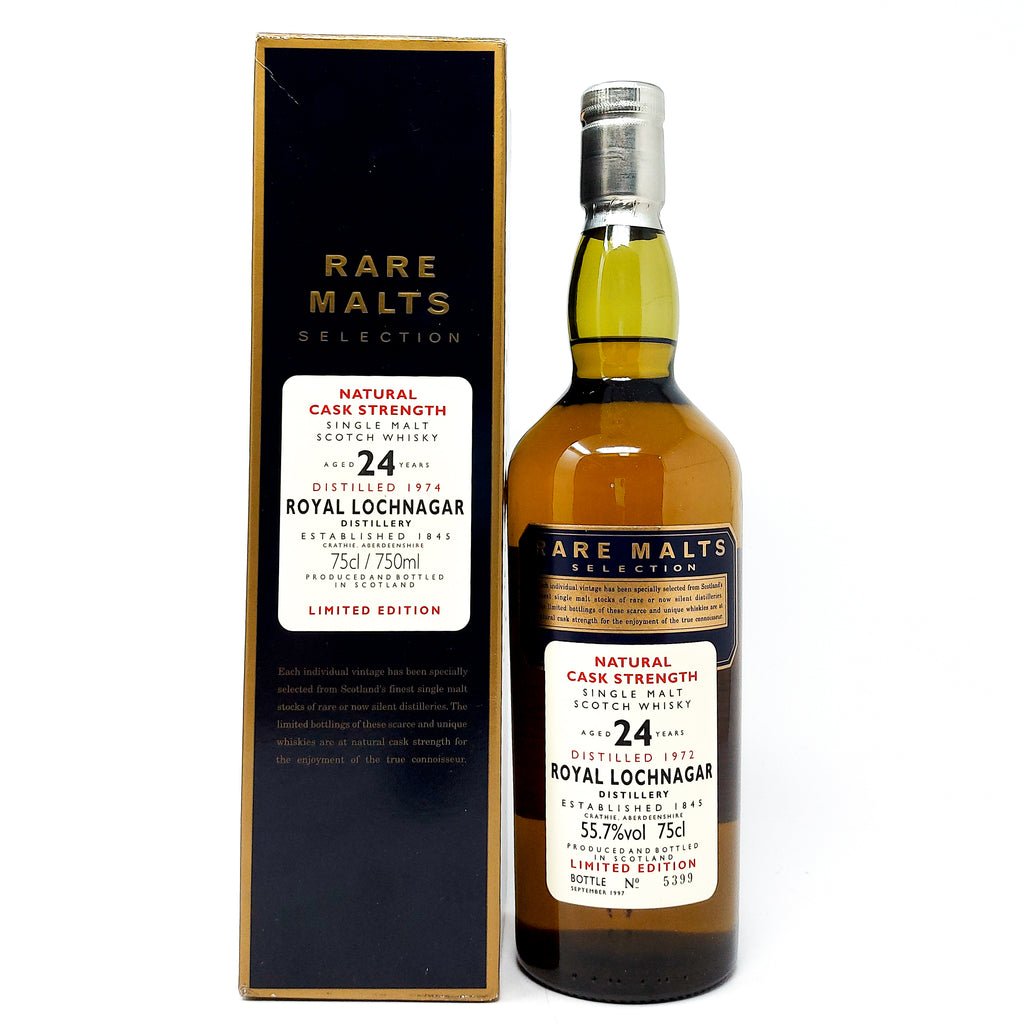 Royal Lochnagar 1972 24 Year Old Rare Malts Selection Single Malt Scotch Whisky, 75cl, 55.7% ABV Royal Lochnagar 1972 24 Year Old Rare Malts Selection Single Malt Scotch Whisky, 75cl, 55.7% ABV