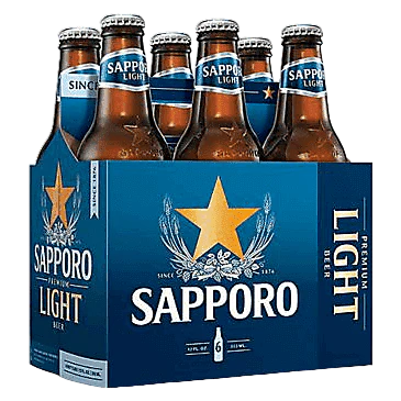 Sapporo Light 6Pk Sapporo Light 6Pk