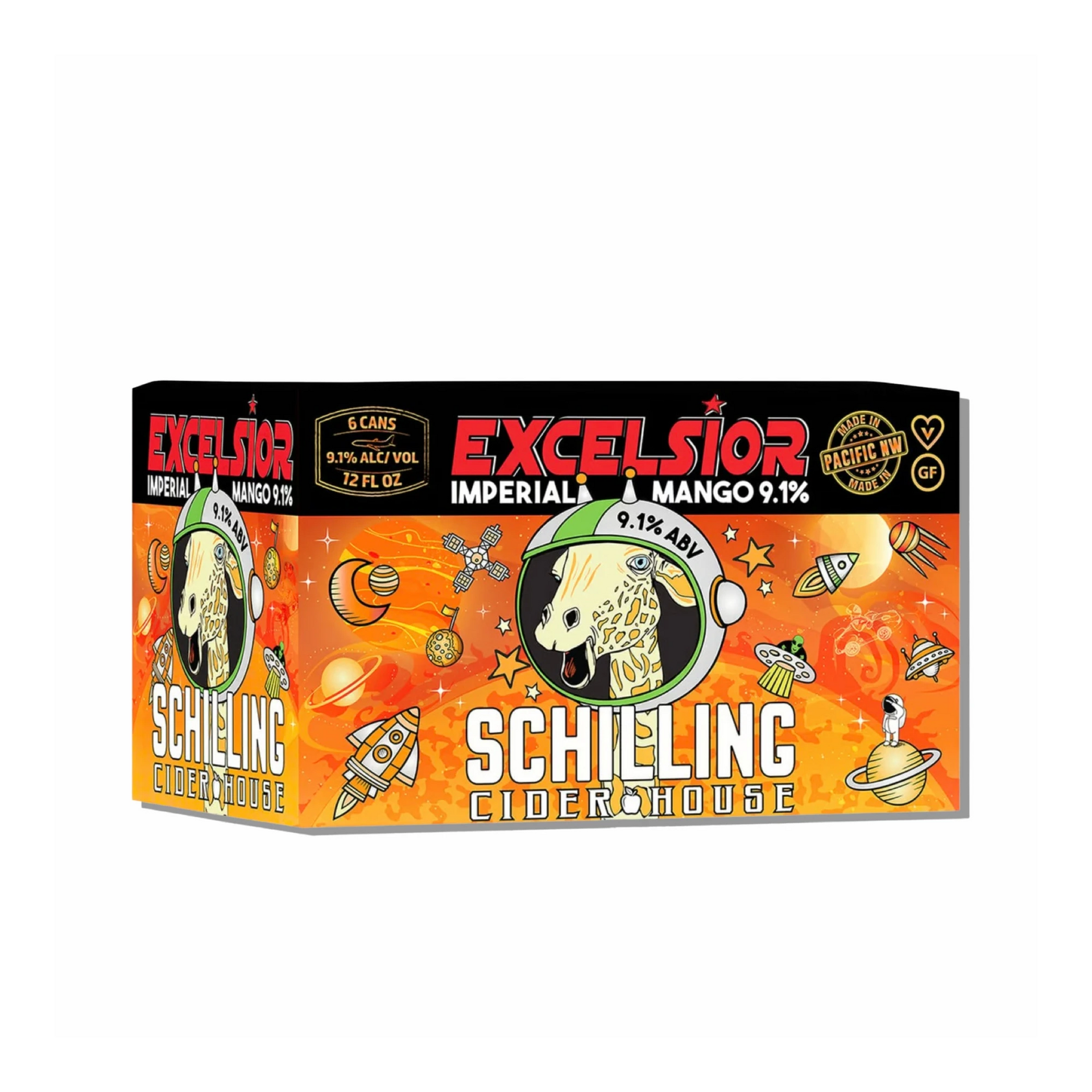 Schilling Excelsior Mango Super Nova Cider 6Pk Schilling Excelsior Mango Super Nova Cider 6Pk