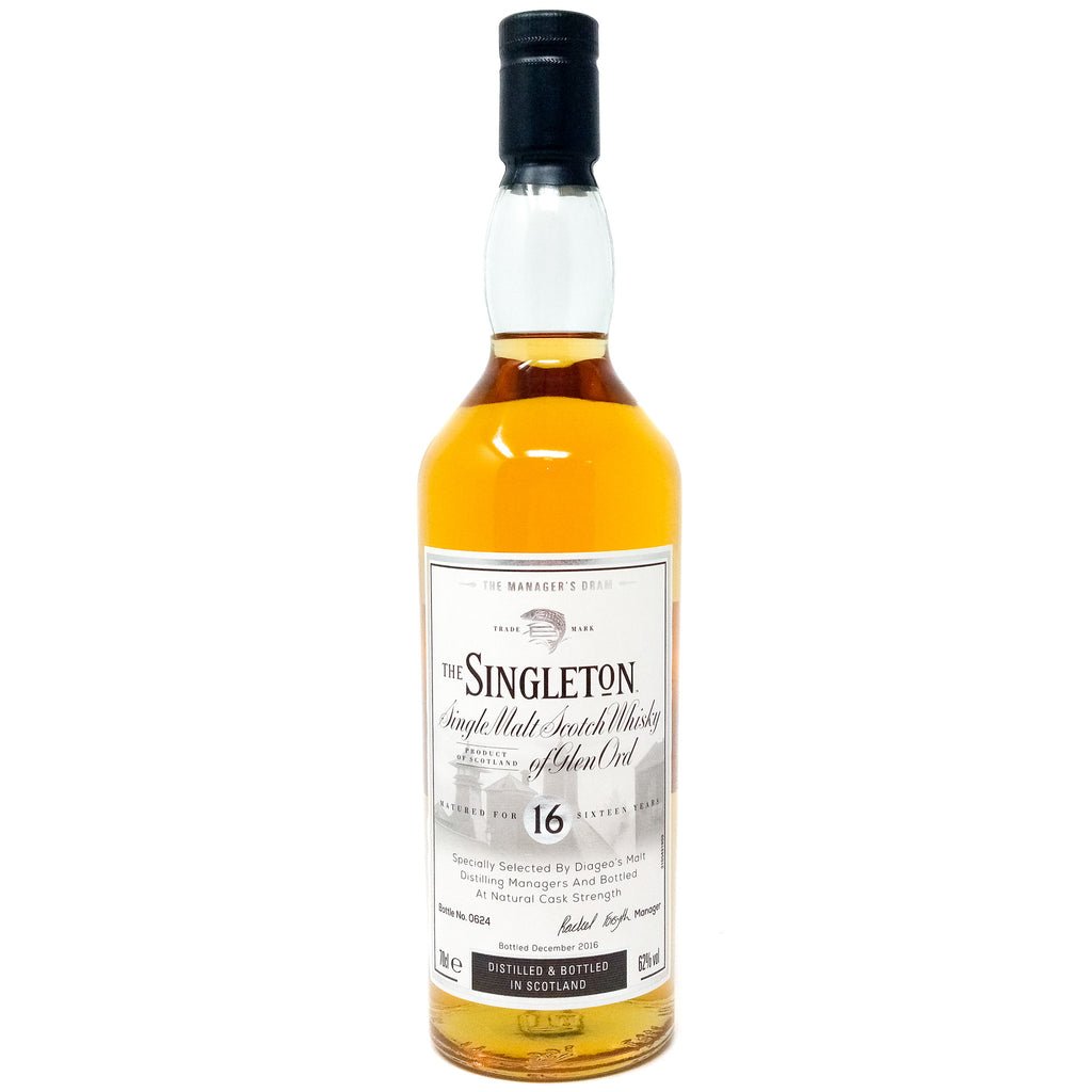 Singleton of Glen Ord 16 Year Old The Manager's Dram Single Malt Scotch Whisky, 70cl, 62% ABV Singleton of Glen Ord 16 Year Old The Manager's Dram Single Malt Scotch Whisky, 70cl, 62% ABV