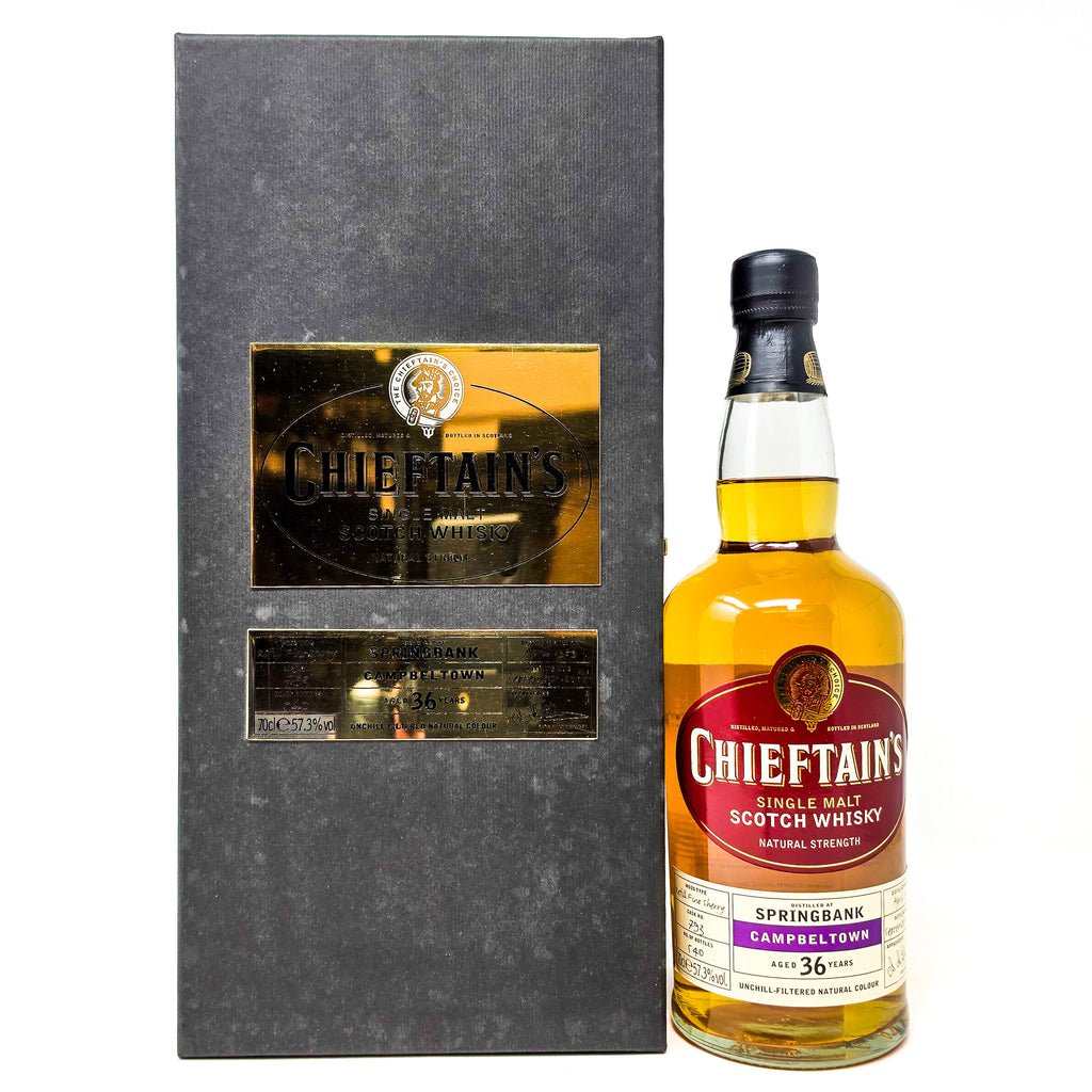 Springbank 1969 36 Year Old Chieftain's Single Malt Scotch Whisky 70cl, 57.3% ABV Springbank 1969 36 Year Old Chieftain's Single Malt Scotch Whisky 70cl, 57.3% ABV
