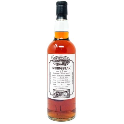 Springbank 2000 12 Year Old Fresh Sherry Hogshead Open Day 2012 Single Malt Scotch Whisky, 70cl, 50.2% ABV