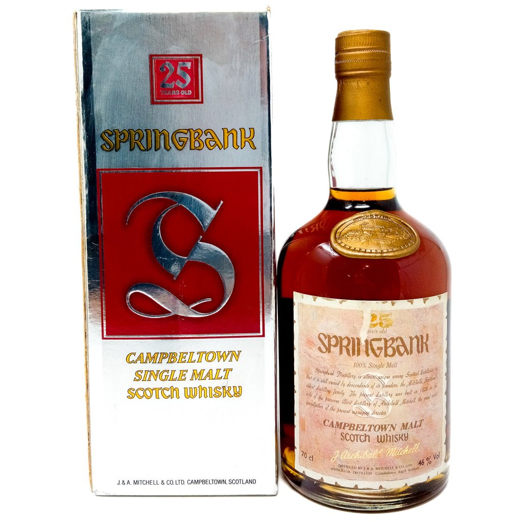 Springbank 25 Year Old J. Archibald Mitchell Single Malt Scotch Whisky, 70cl, 46% ABV Springbank 25 Year Old J. Archibald Mitchell Single Malt Scotch Whisky, 70cl, 46% ABV