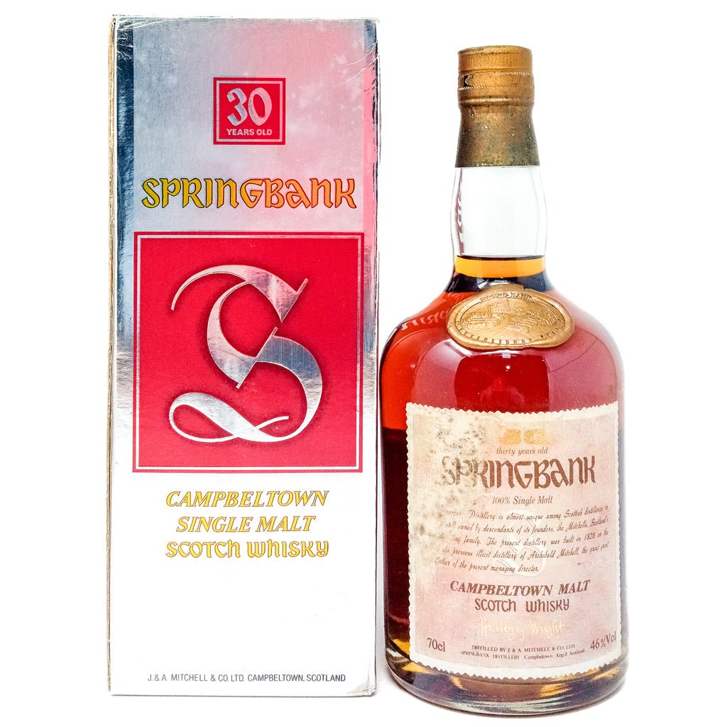 Springbank 30 Year Old Hedley G Wright Single Malt Scotch Whisky, 70cl, 46% ABV Springbank 30 Year Old Hedley G Wright Single Malt Scotch Whisky, 70cl, 46% ABV