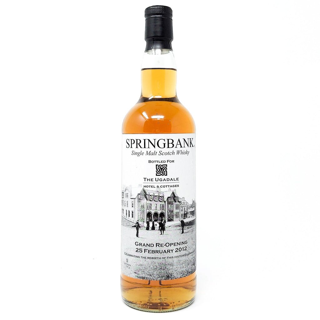 Springbank Grand Re-Opening The Ugadale Hotel Single Malt Scotch Whisky, 70cl, 46% ABV Springbank Grand Re-Opening The Ugadale Hotel Single Malt Scotch Whisky, 70cl, 46% ABV