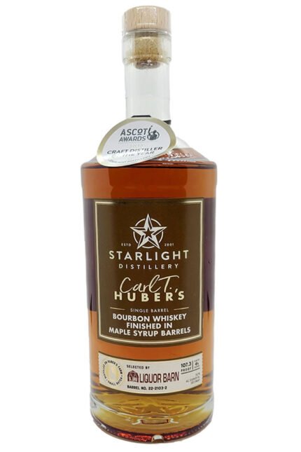 Starlight Carl. T Huber's Maple Syrup Finished Bourbon Single Barrel 750ML