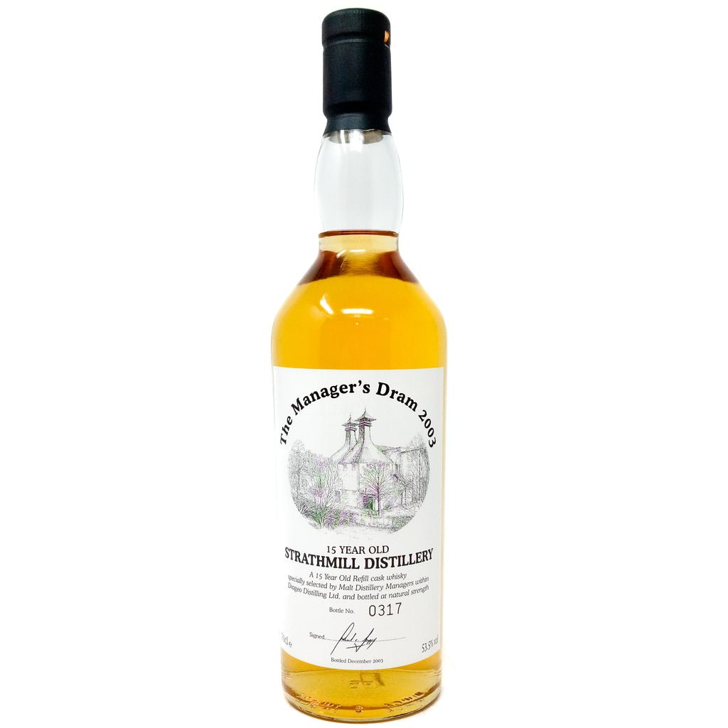 Strathmill 15 Year Old Manager's Dram Single Malt Scotch Whisky, 70cl, 53.5% ABV Strathmill 15 Year Old Manager's Dram Single Malt Scotch Whisky, 70cl, 53.5% ABV