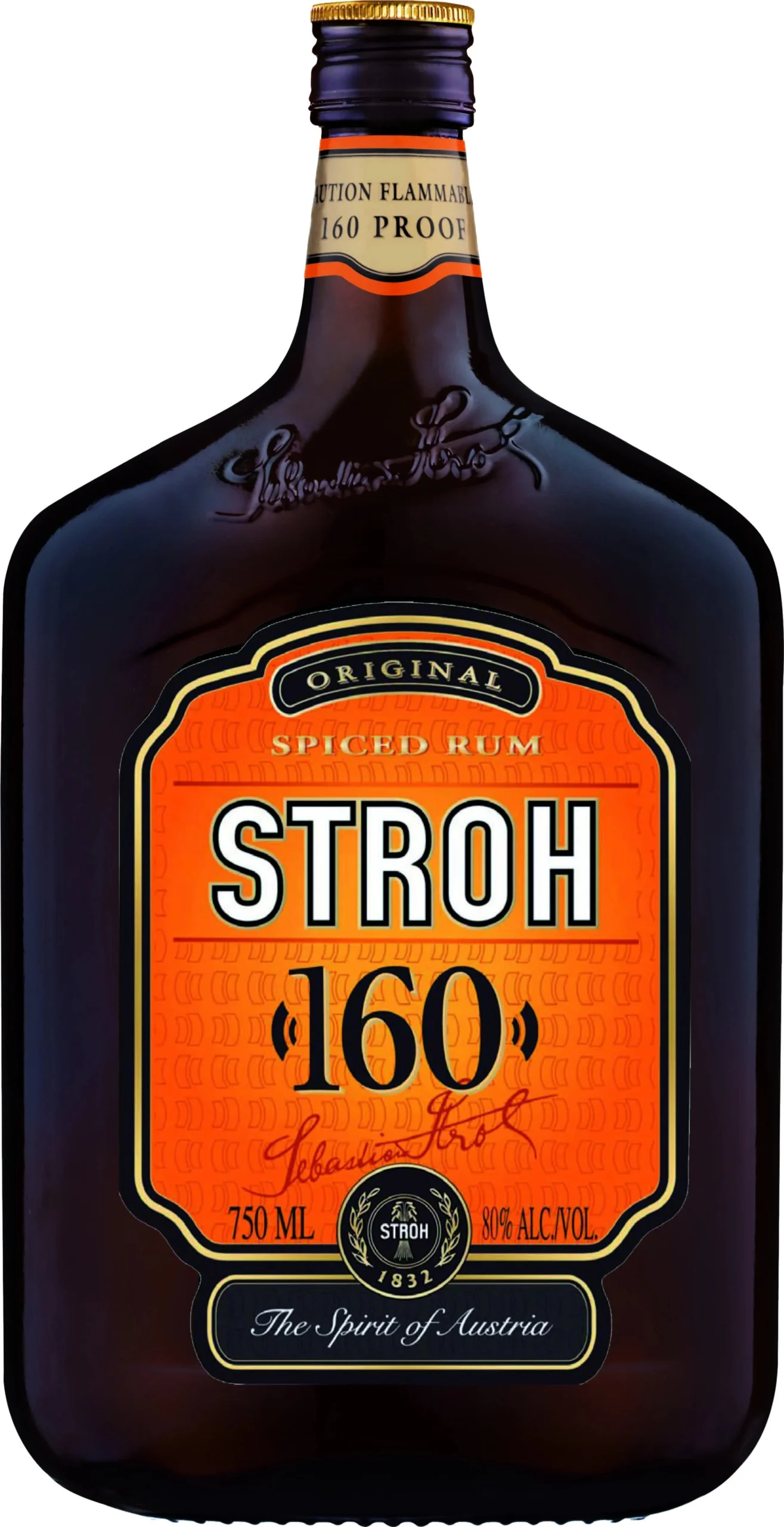 Stroh Dark Rum 160 Proof 750ML Stroh Dark Rum 160 Proof 750ML