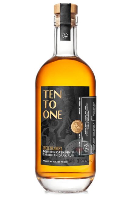 Ten to One Dark Rum finished in Uncle Nearest Casks 750ML