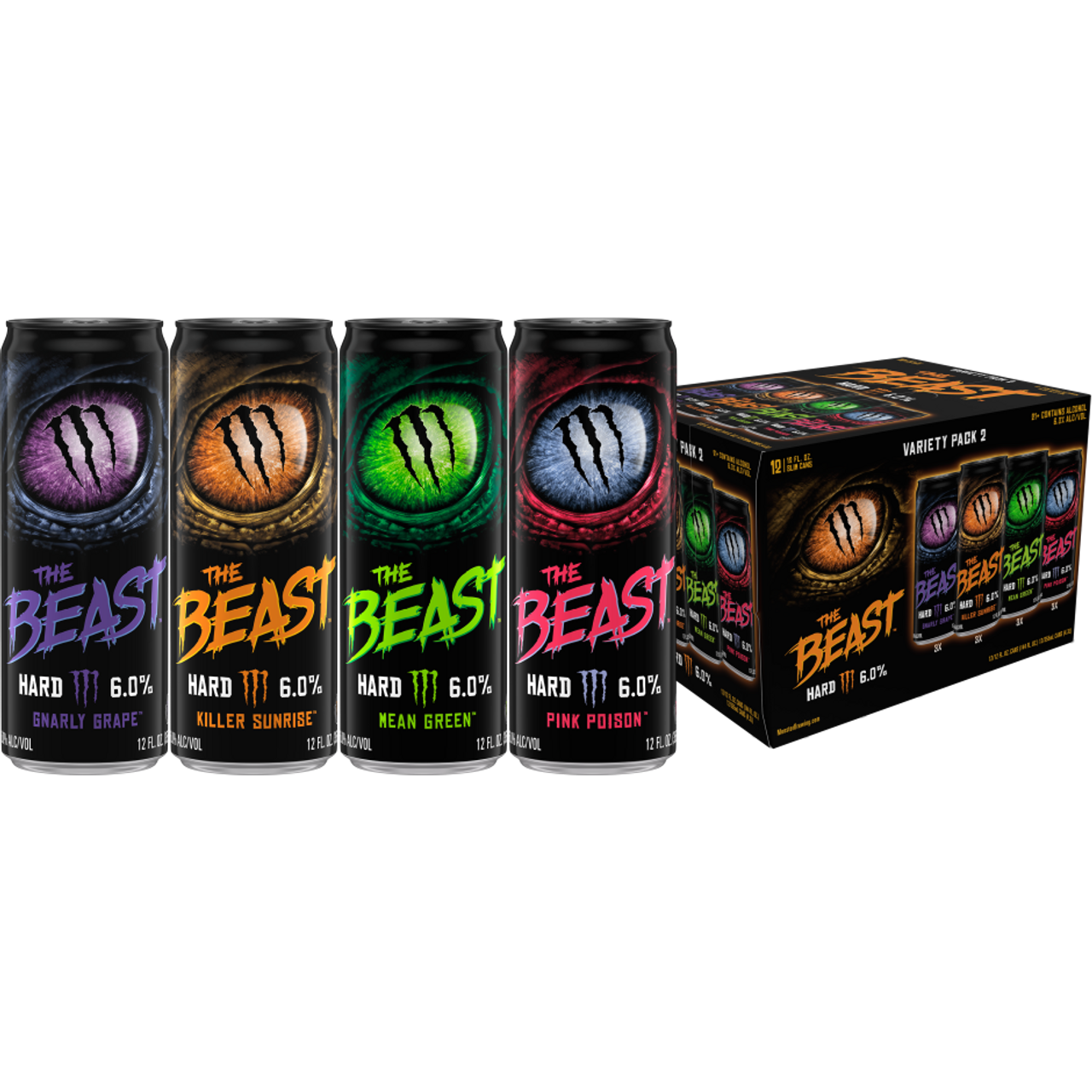 The Beast Hard Seltzer Variety 2 12Pk The Beast Hard Seltzer Variety 2 12Pk