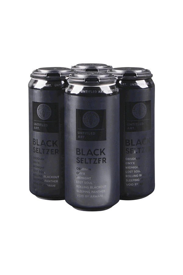 Untitled Art Black Seltzer 4Pk Untitled Art Black Seltzer 4Pk