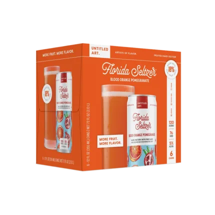 Untitled Art Florida Seltzer Blood Orange & Pomegranate 6Pk
