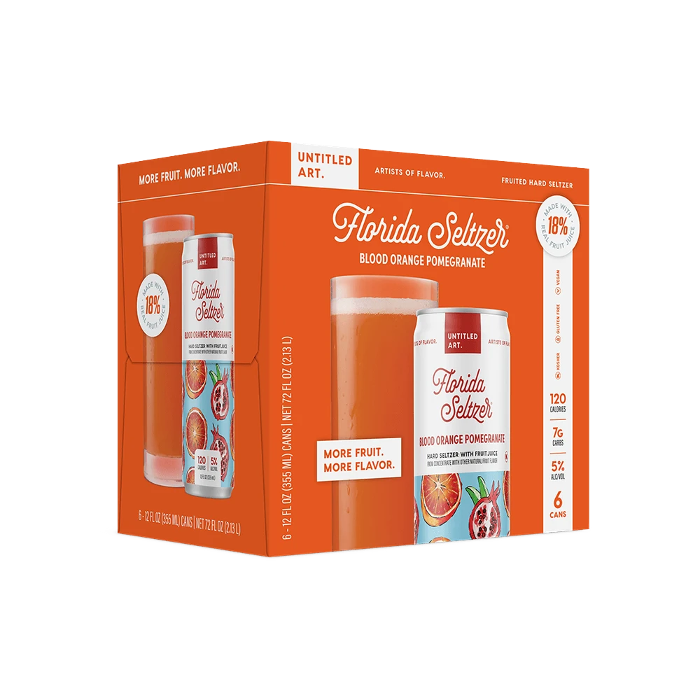 Untitled Art Florida Seltzer Blood Orange & Pomegranate 6Pk Untitled Art Florida Seltzer Blood Orange & Pomegranate 6Pk