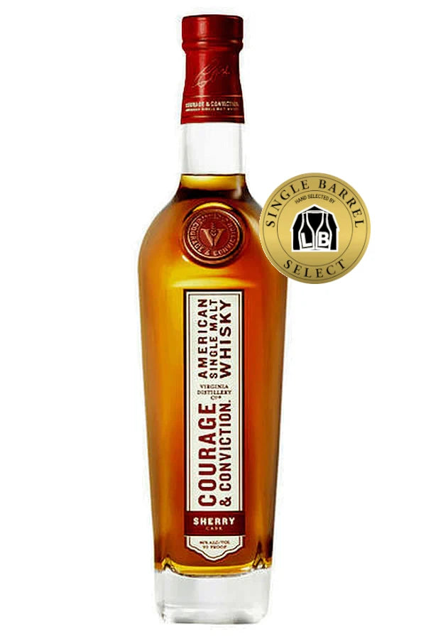 Virginia Distillery Company Courage & Conviction Sherry Liquor Barn Single Barrel 750ML Virginia Distillery Company Courage & Conviction Sherry Liquor Barn Single Barrel 750ML