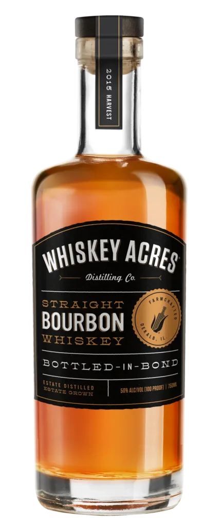 Whiskey Acres Farm Crafted Bottled in Bond Bourbon Whiskey 750ML