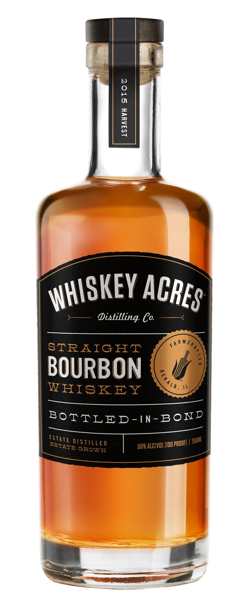 Whiskey Acres Farm Crafted Bottled in Bond Bourbon Whiskey 750ML Whiskey Acres Farm Crafted Bottled in Bond Bourbon Whiskey 750ML