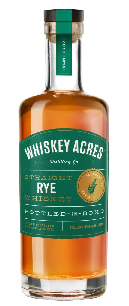Whiskey Acres Farm Crafted Bottled in Bond Rye Whiskey 750ML