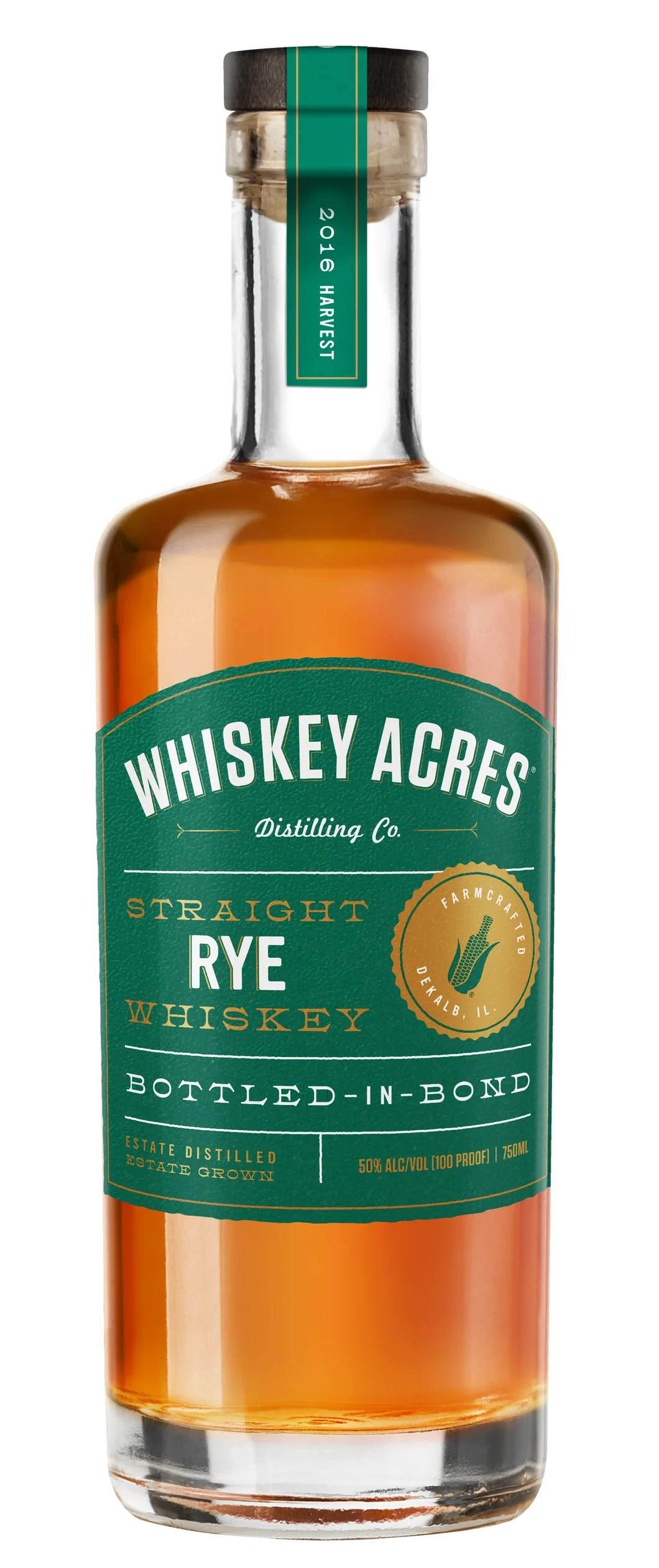 Whiskey Acres Farm Crafted Bottled in Bond Rye Whiskey 750ML Whiskey Acres Farm Crafted Bottled in Bond Rye Whiskey 750ML