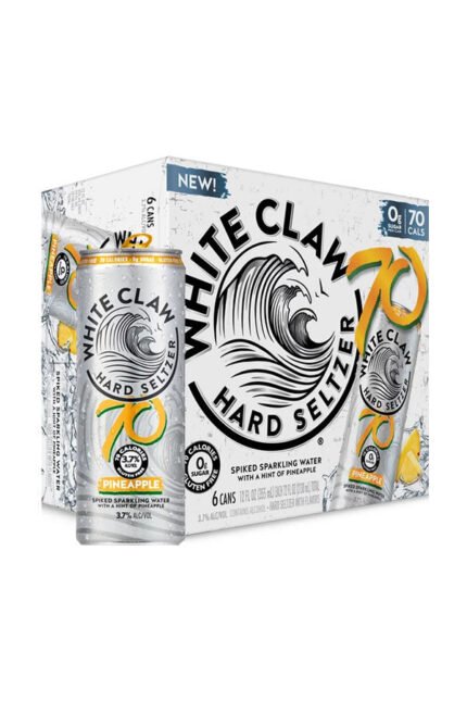 White Claw Hard Seltzer 70 Pineapple 6Pk